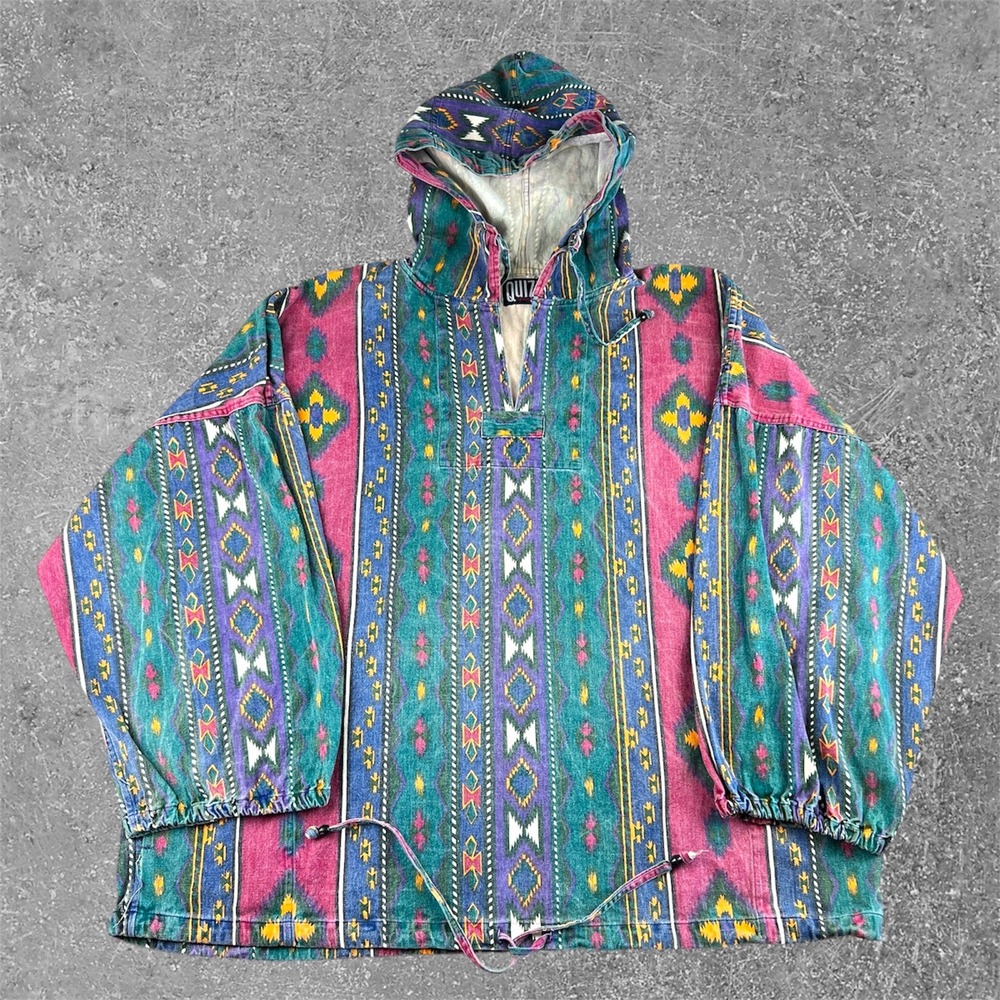 Quizz New York Vintage Southwestern Aztec Geometric Pullover Top 1X Oversized